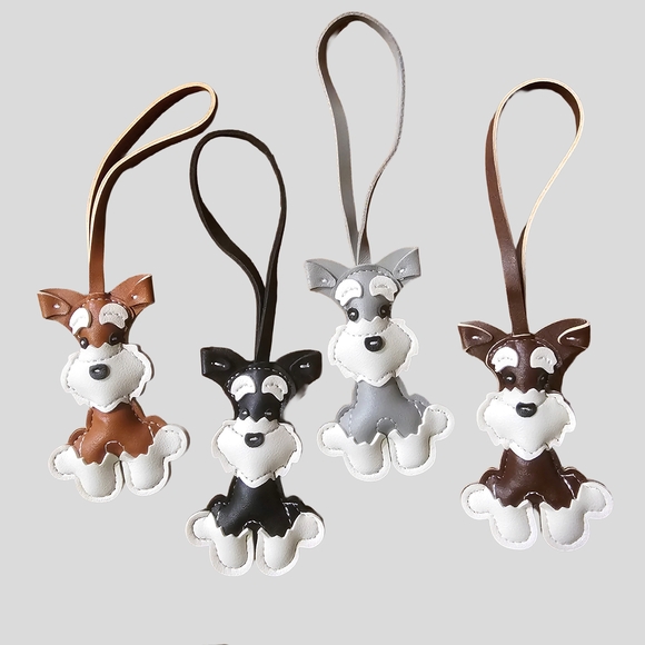 Adorable Dog Bag Charm Or Ornament - Light Brown - Picture 2 of 2